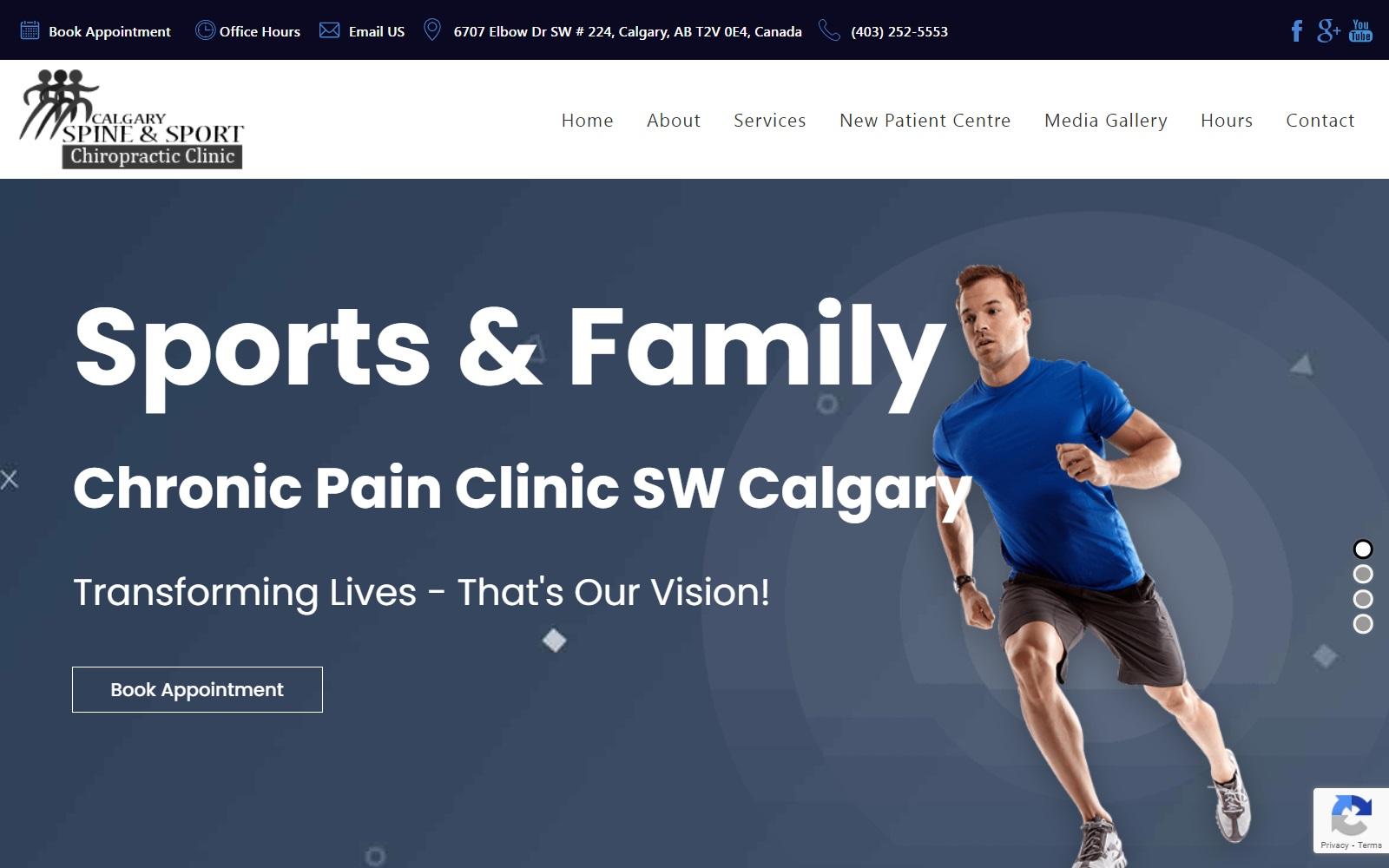 Calgary Spine & Sport Chiropractic Clinic screenshot