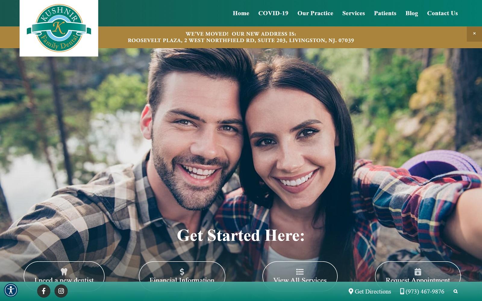 Kushnir Family Dental screenshot