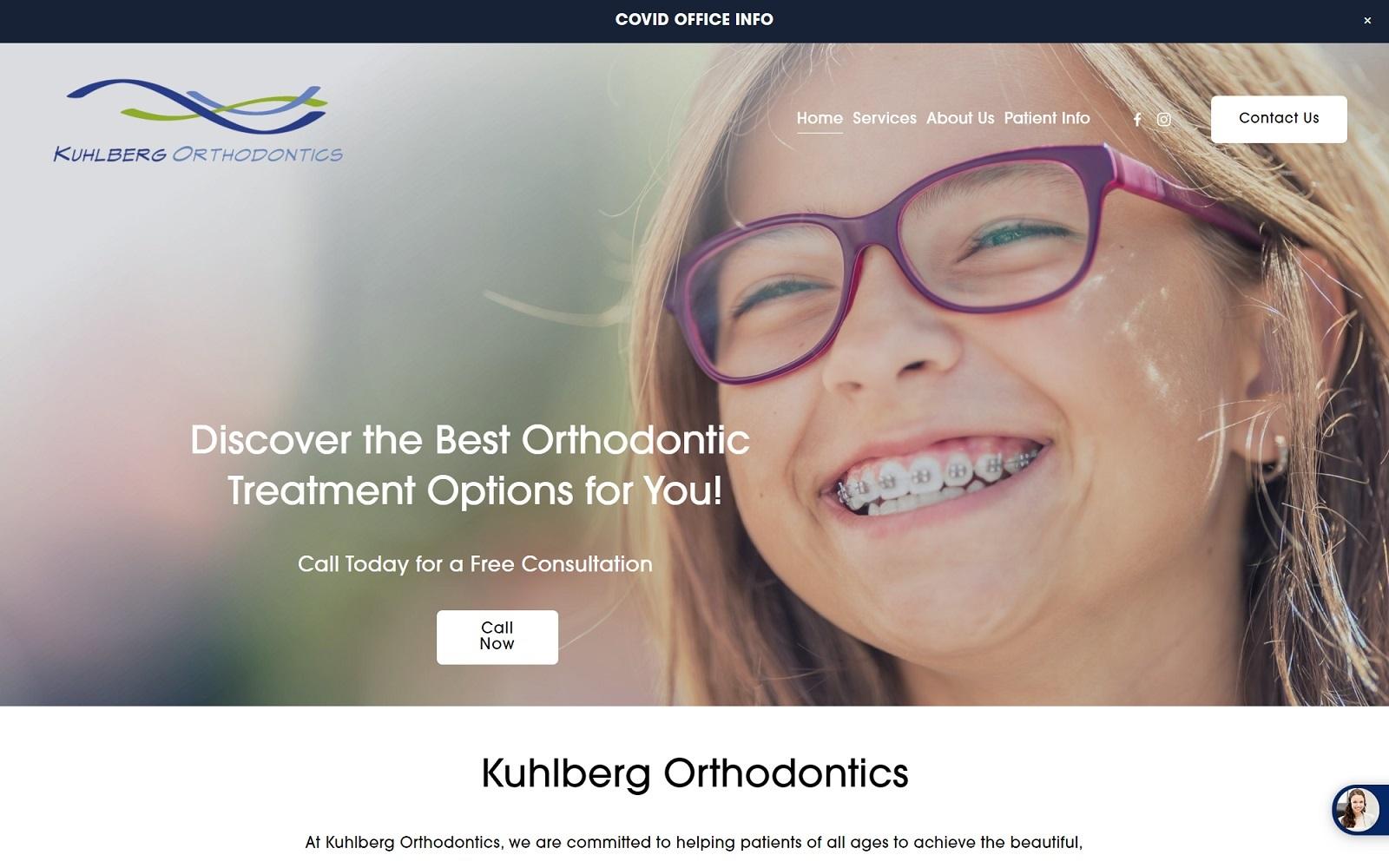 Kuhlberg Orthodontics screenshot