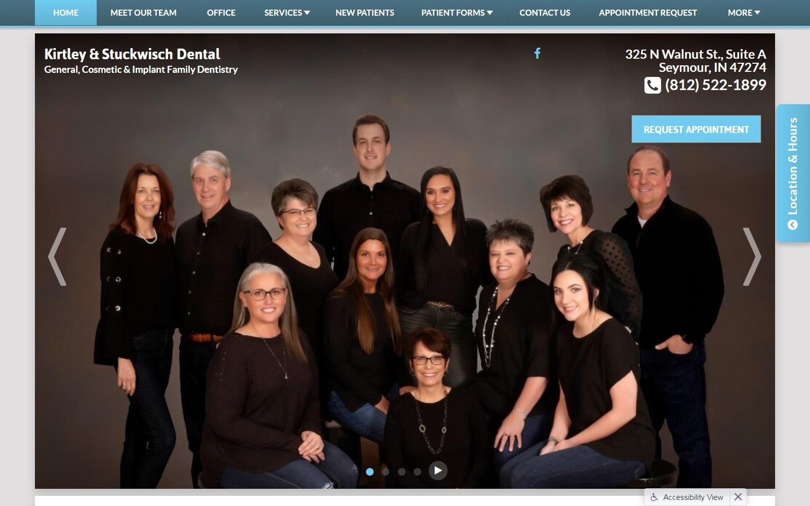 Kirtley & Stuckwisch Dental screenshot