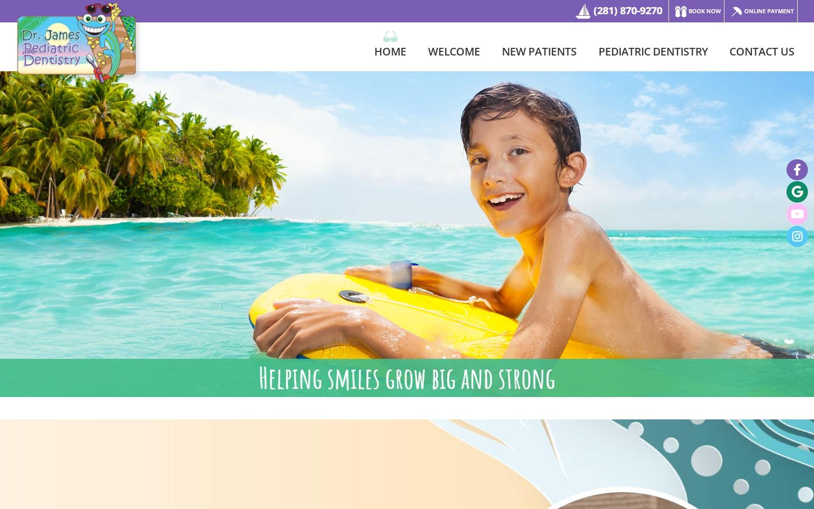 Dr. James Pediatric Dentistry screenshot