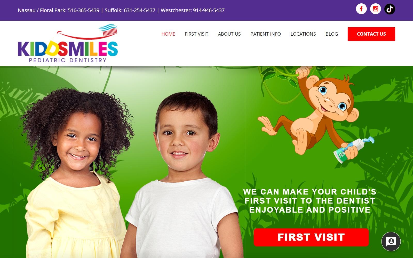 Kiddsmiles Pediatric Dentistry screenshot