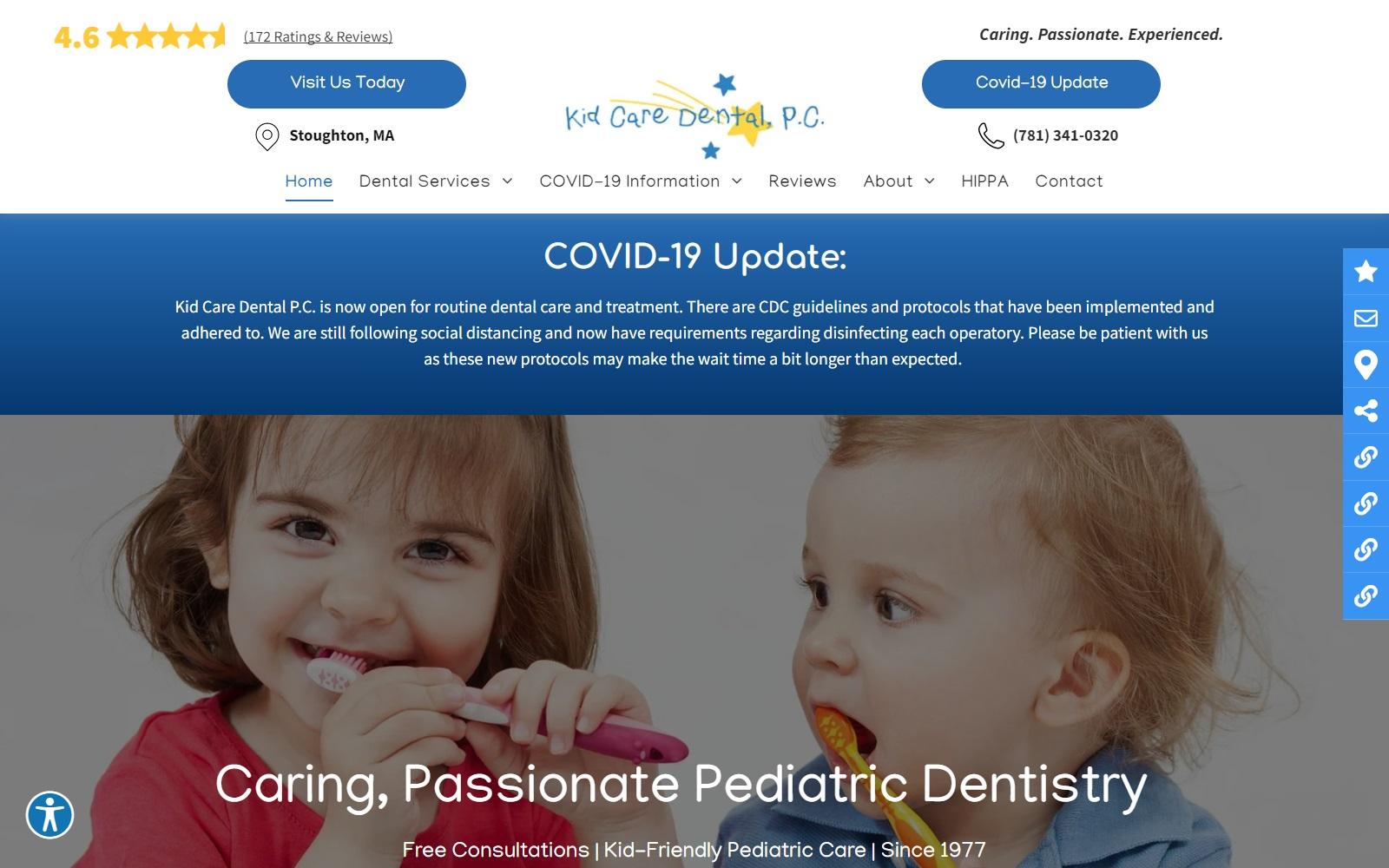 Kid Care Dental, PC screenshot