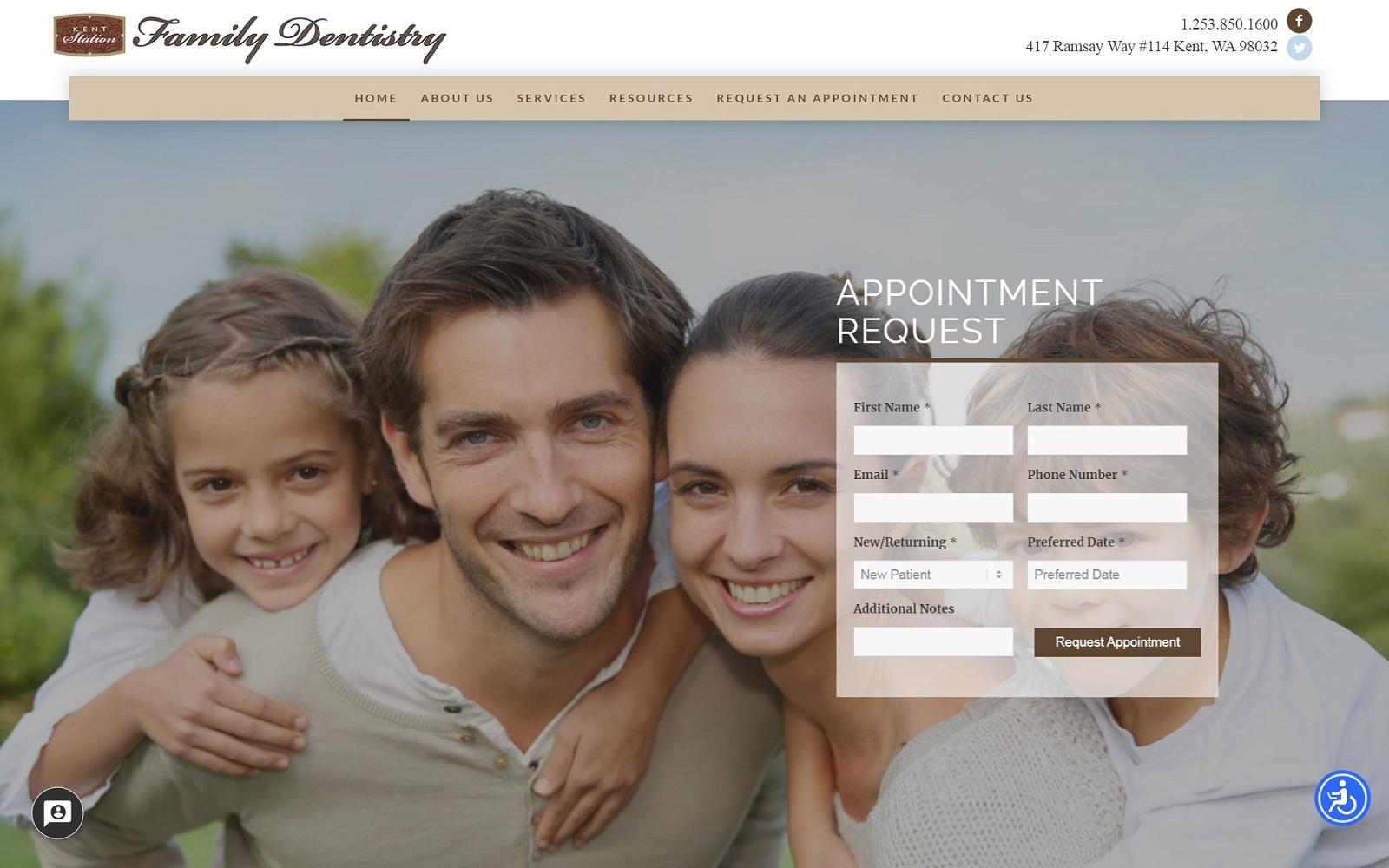 Kent Station Family Dentistry: Archuleta Michael C DDS screenshot
