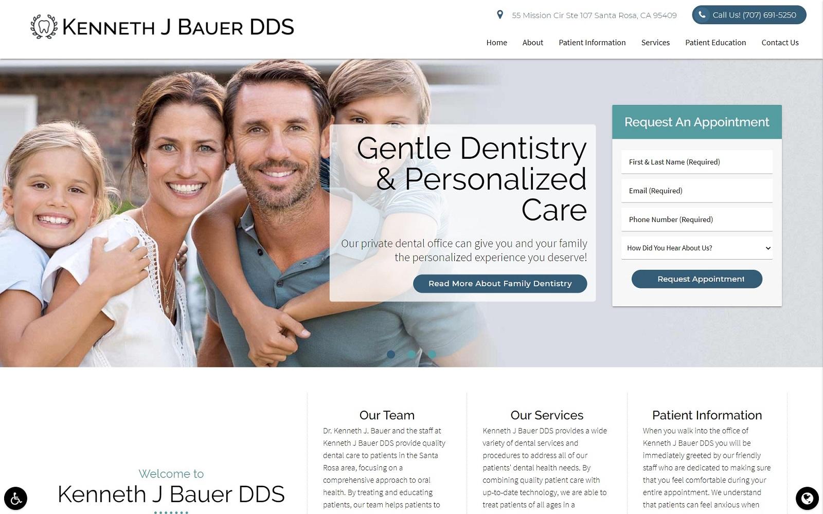 Kenneth J Bauer DDS screenshot