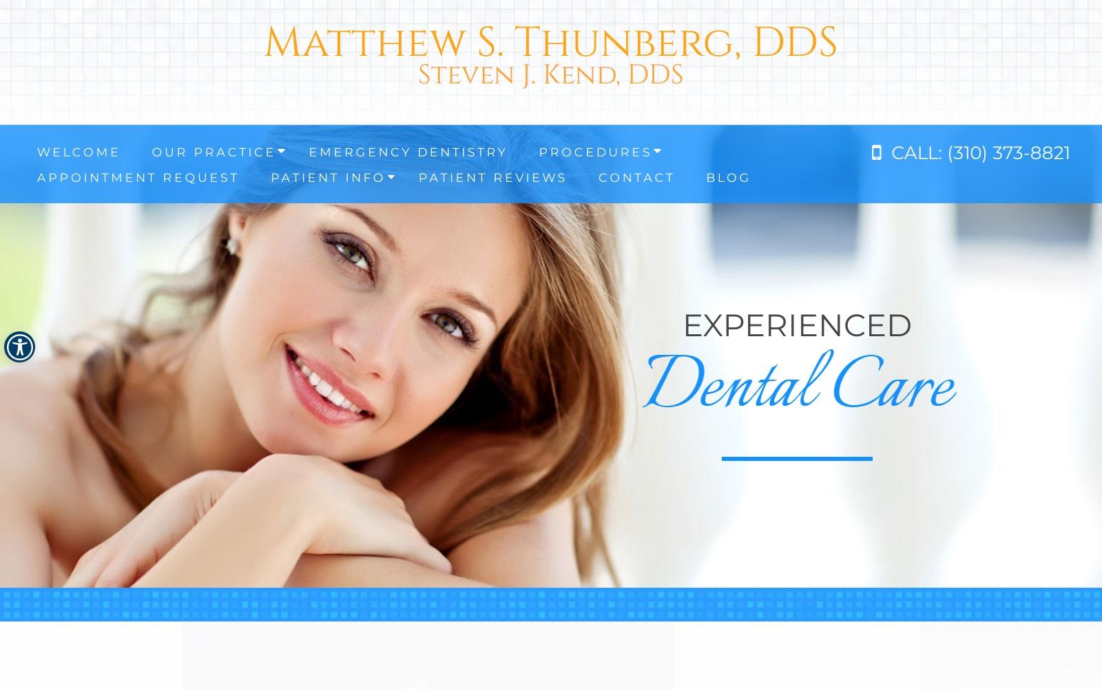 Matthew S. Thunberg DDS, APC. & Steven J. Kend DDS, Inc. screenshot