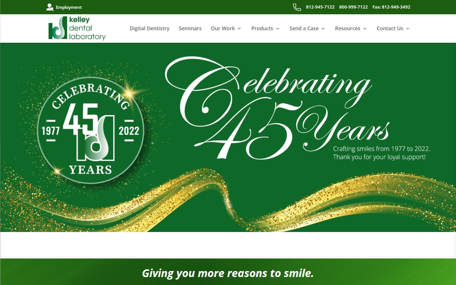 Kelley Dental Laboratory screenshot