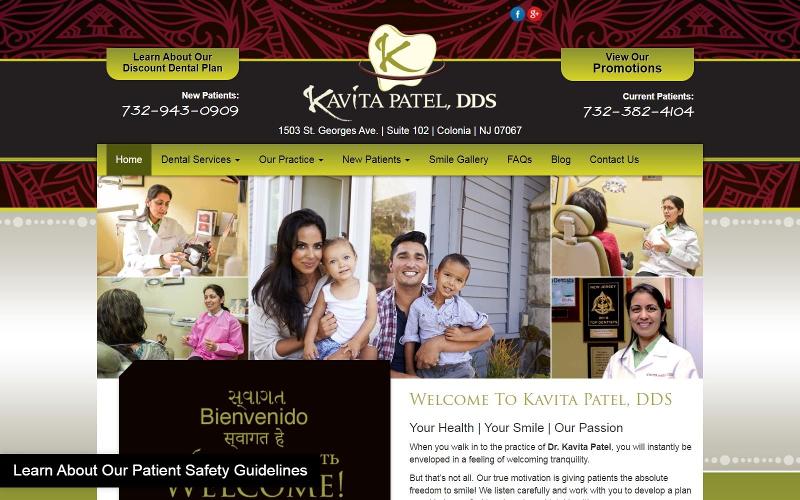 Kavita Patel DDS screenshot