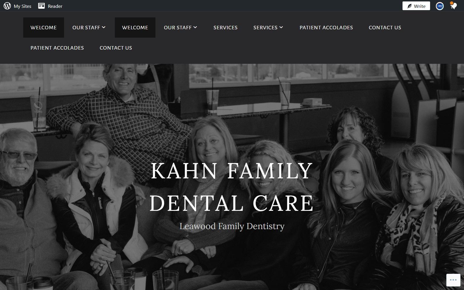 Kahn Family Dental Care screenshot