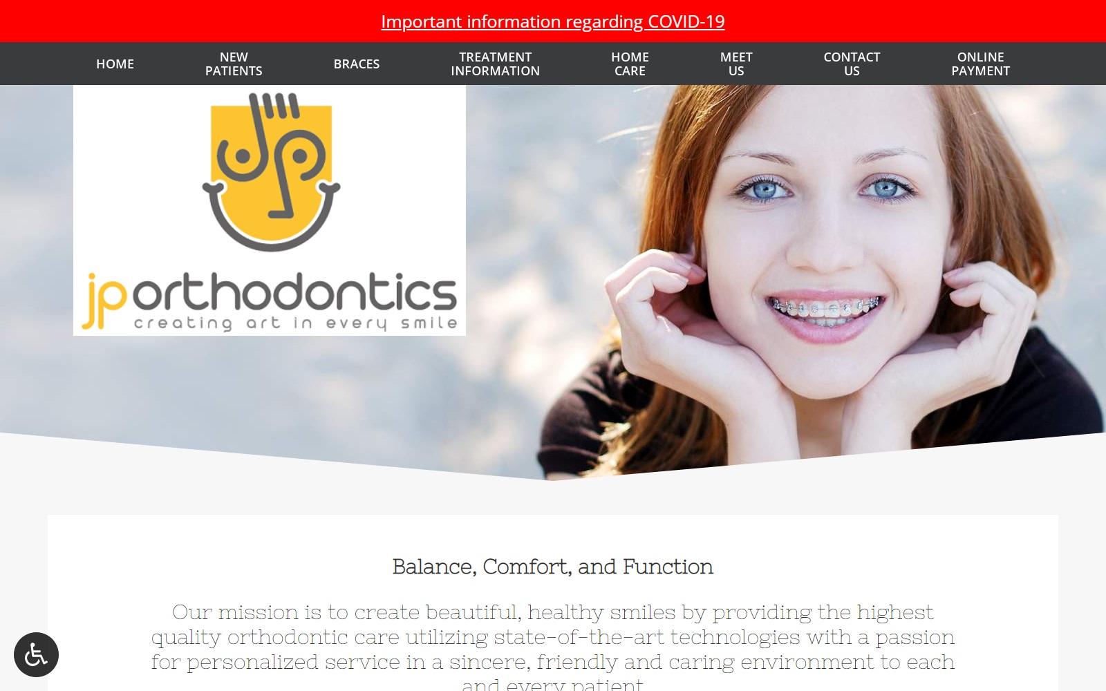 JP Orthodontics screenshot