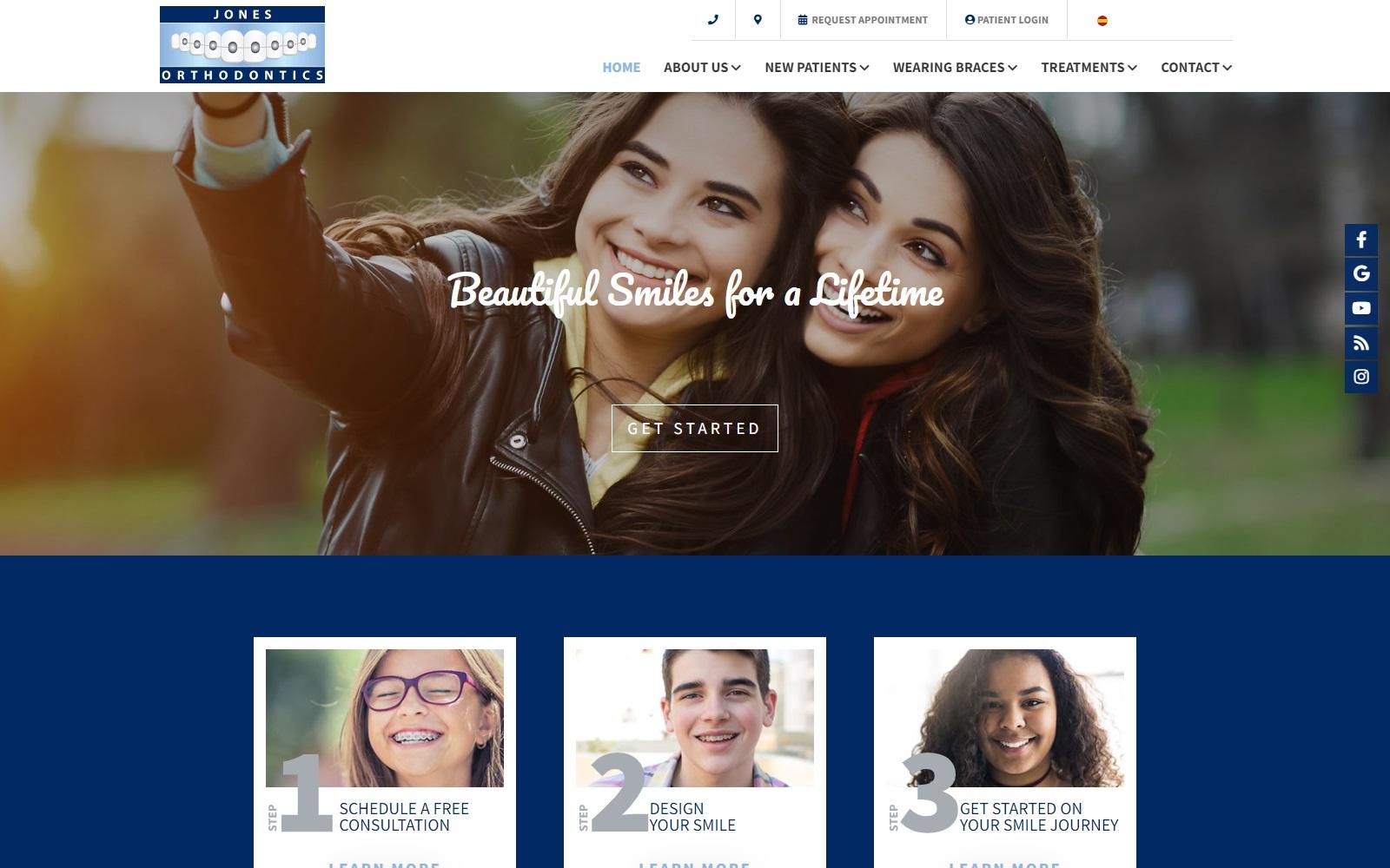 Jones Orthodontics screenshot