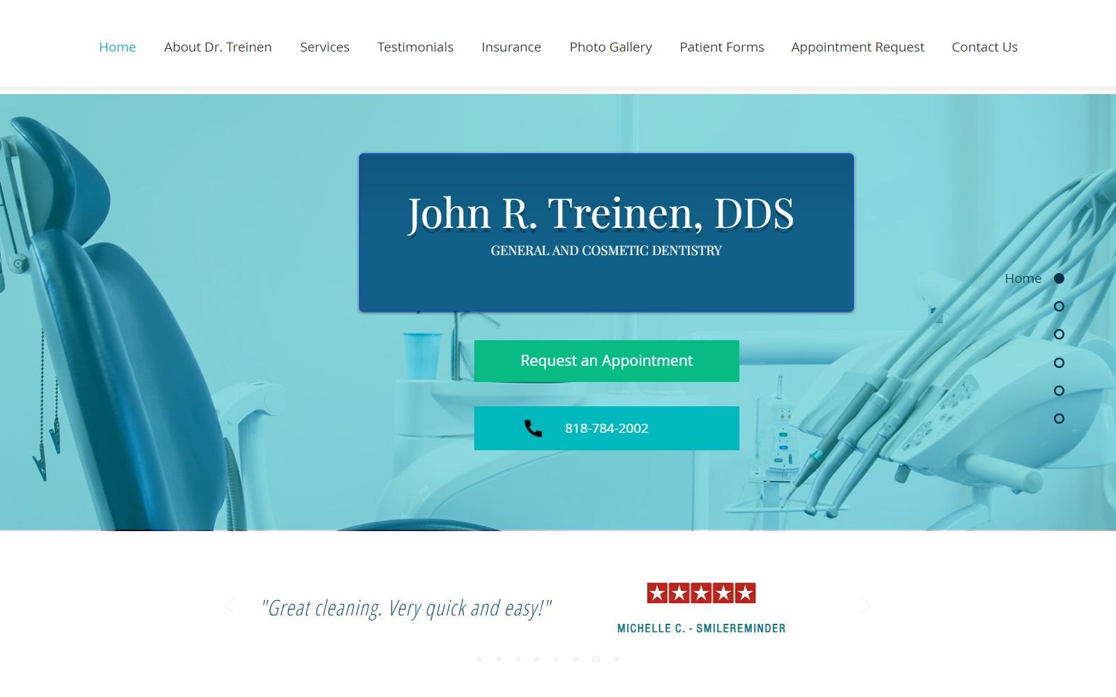 Treinen John R DDS screenshot