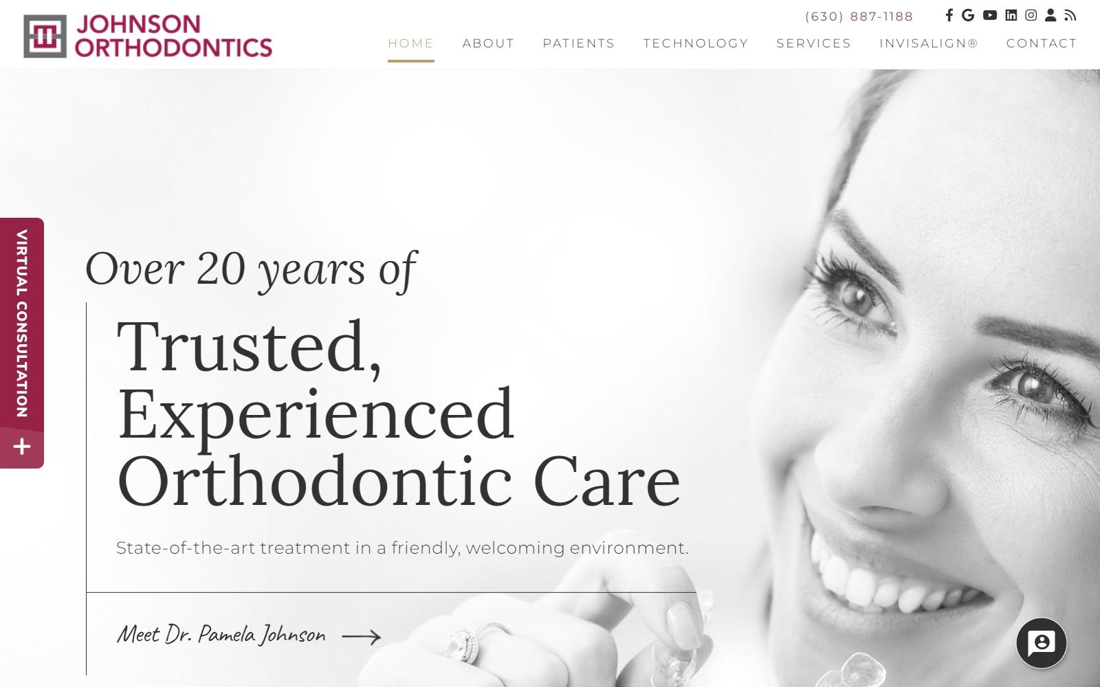 Pamela Johnson DDS, MS - Johnson Orthodontics screenshot