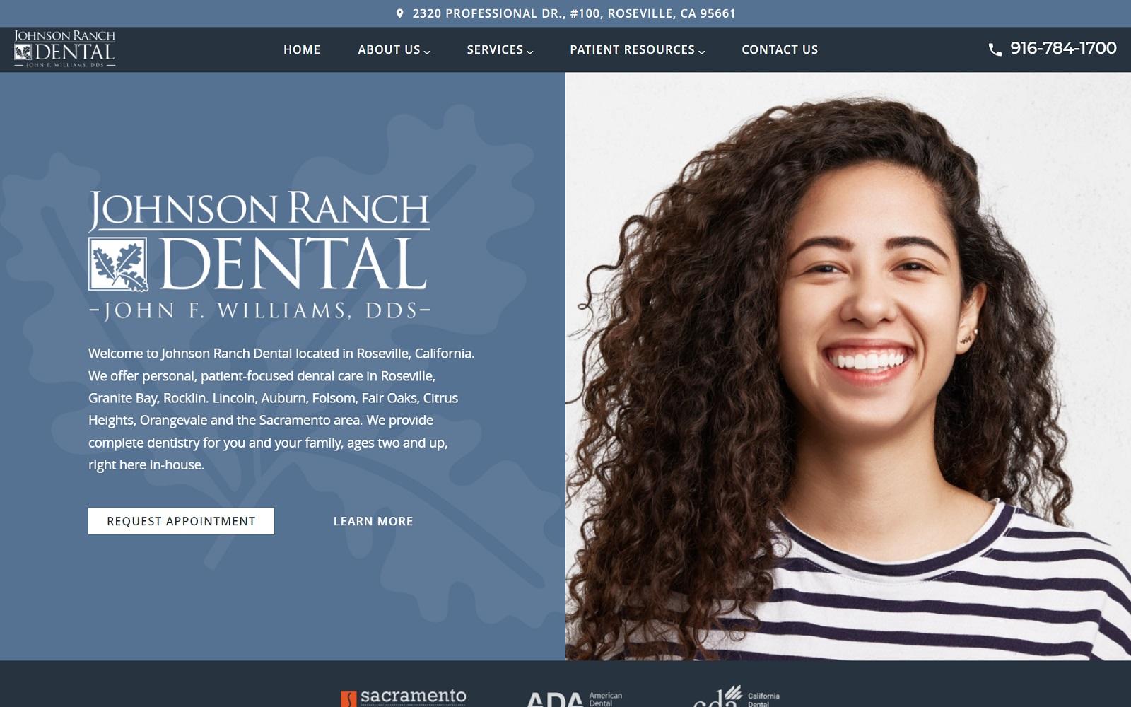 Johnson Ranch Dental screenshot
