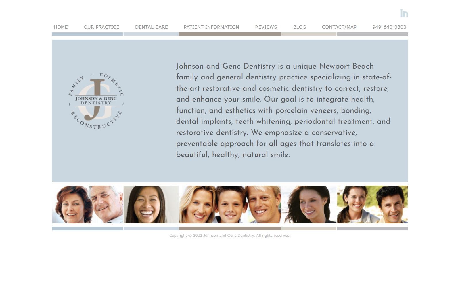 Johnson & Genc Dentistry screenshot