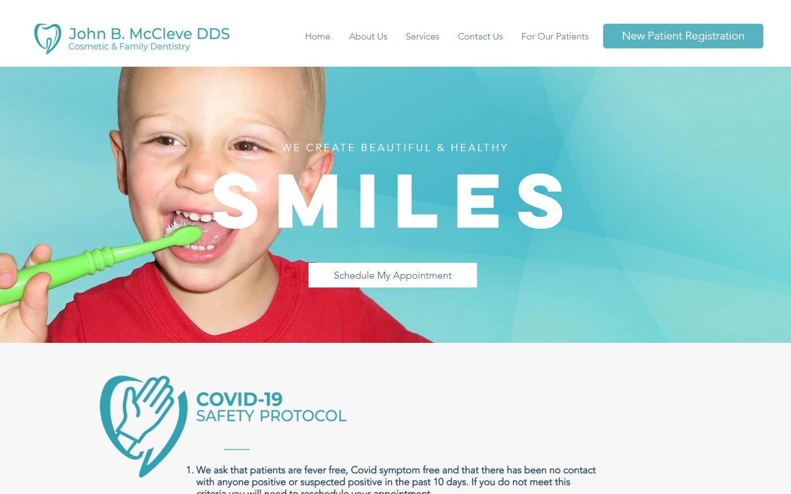 John B McCleve DDS screenshot