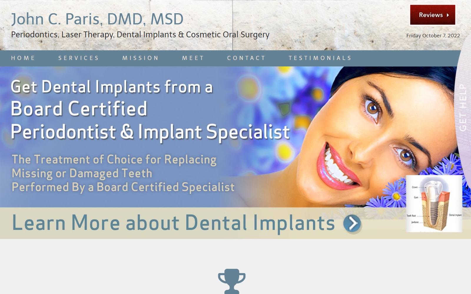John C. Paris DMD MSD