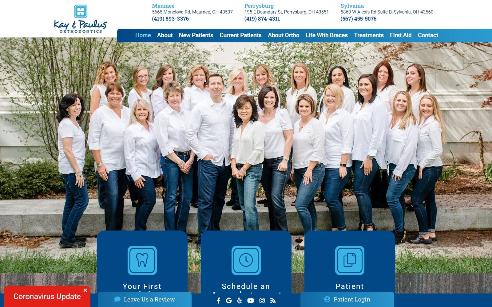Kay & Paulus Orthodontics screenshot