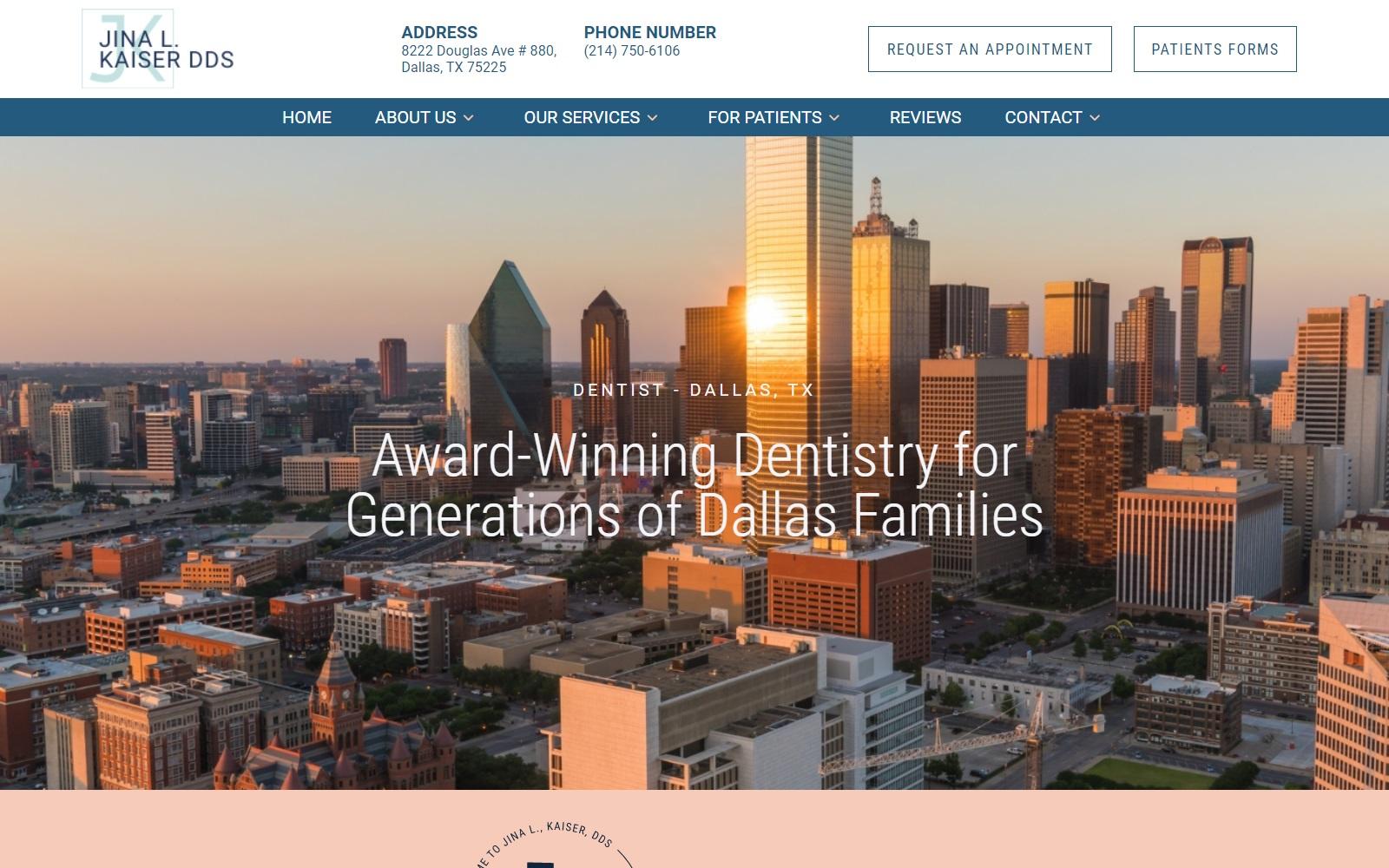 Dr. Jina L. Kaiser DDS screenshot
