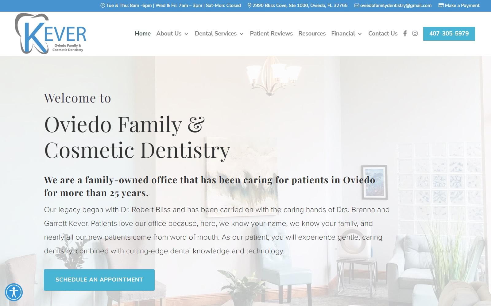 Oviedo Family & Cosmetic Dentistry screenshot