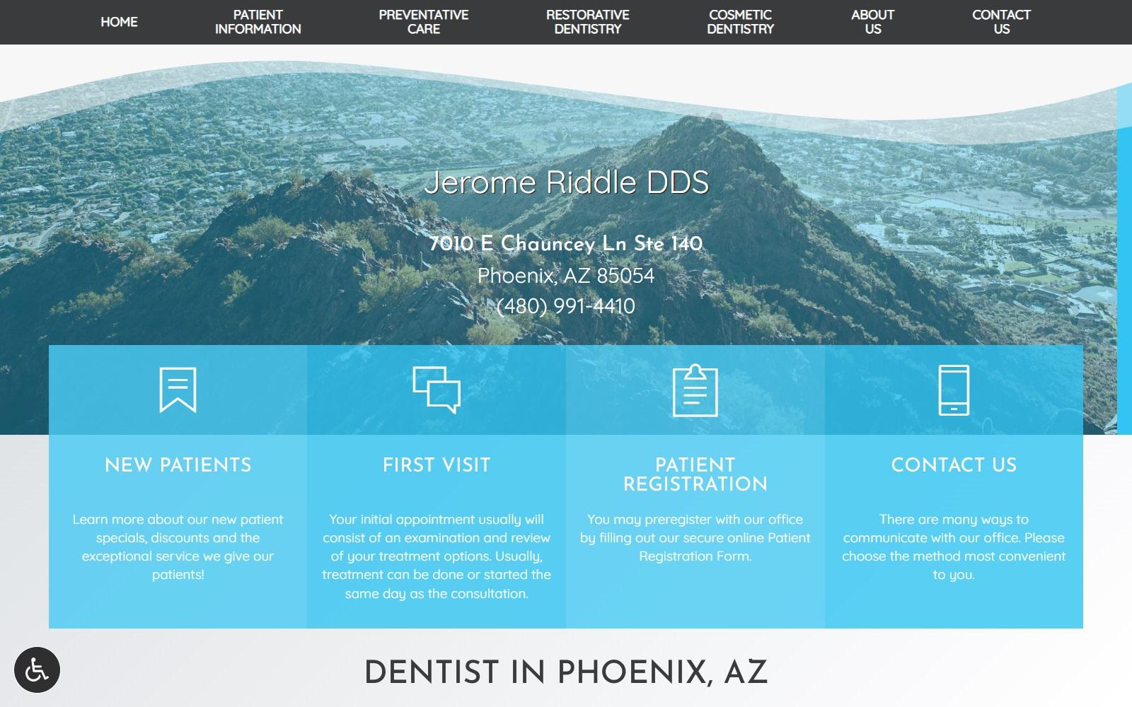 Jerome Riddle DDS screenshot