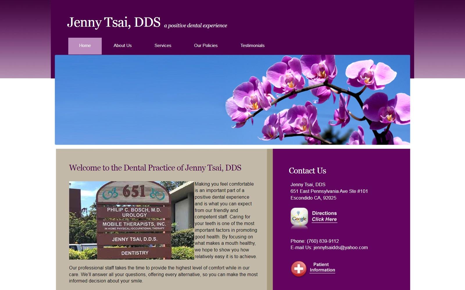 Jenny Tsai DDS screenshot