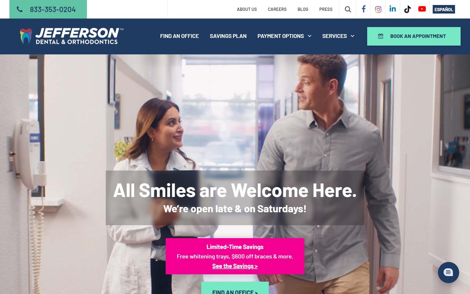Jefferson Dental & Orthodontics screenshot