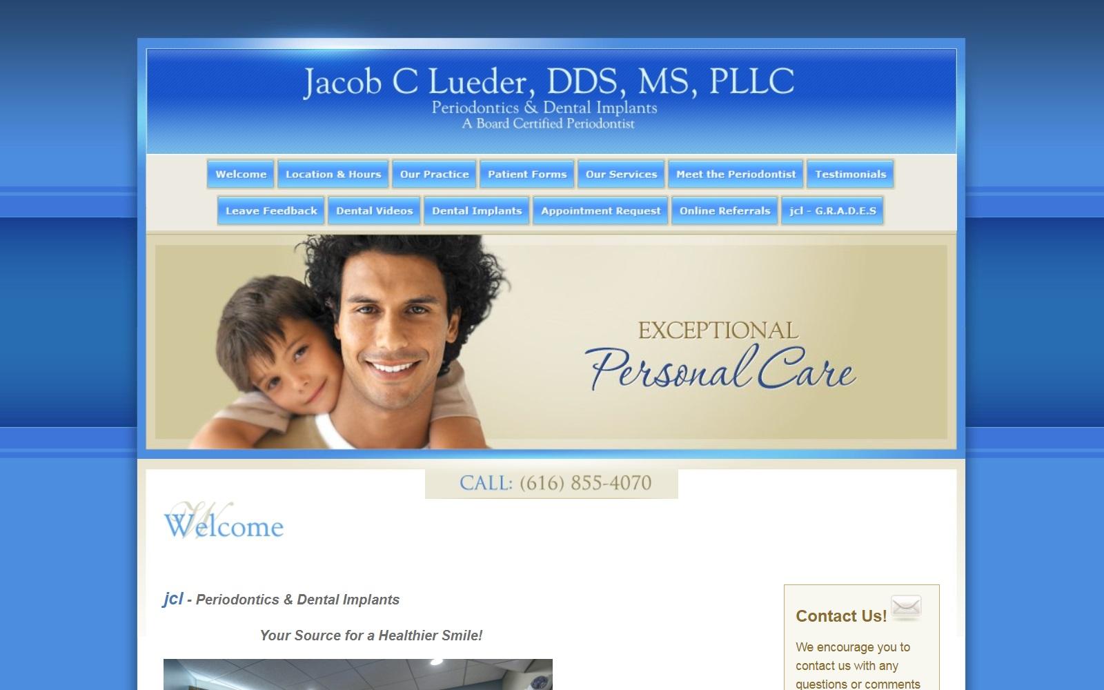 Jacob C. Lueder DDS MS PLLC screenshot