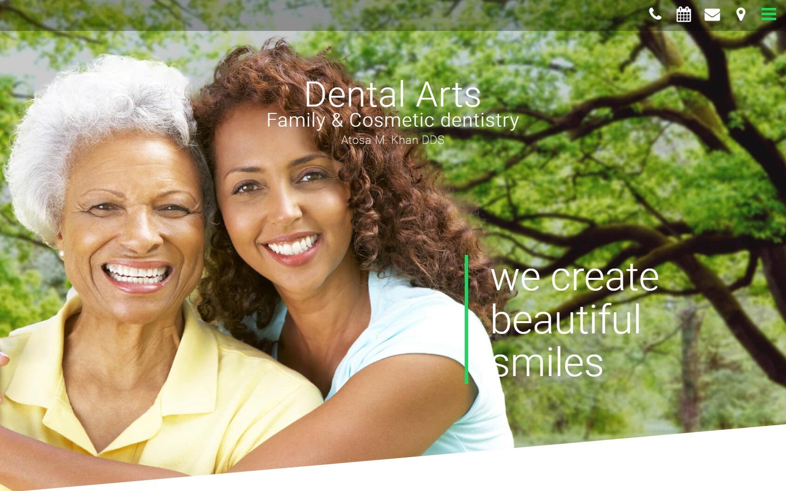 Dental Arts Family & Cosmetic Dentistry: Khan Atosa DDS screenshot