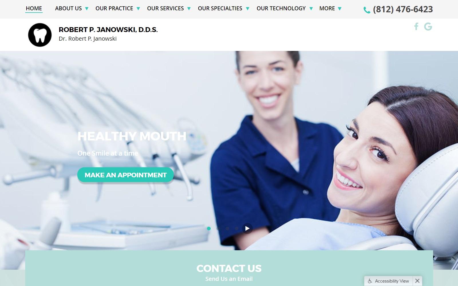 Janowski Dental screenshot
