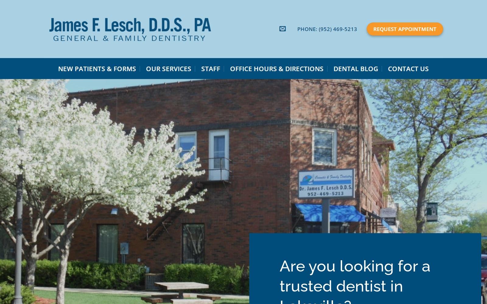 James F Lesch PA screenshot