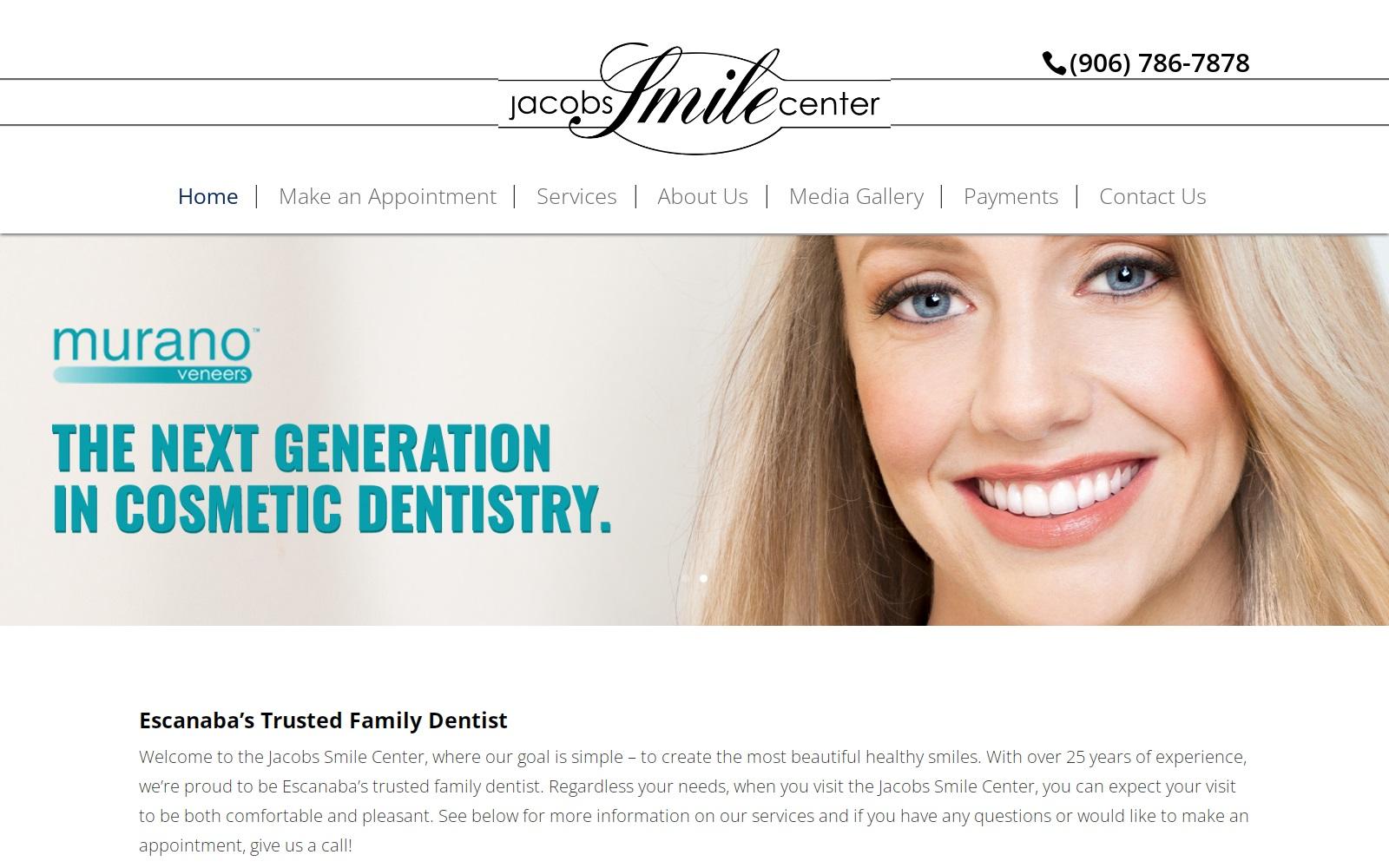 Jacobs Smile Center Dr. Paul J. Jacobs, DDS screenshot