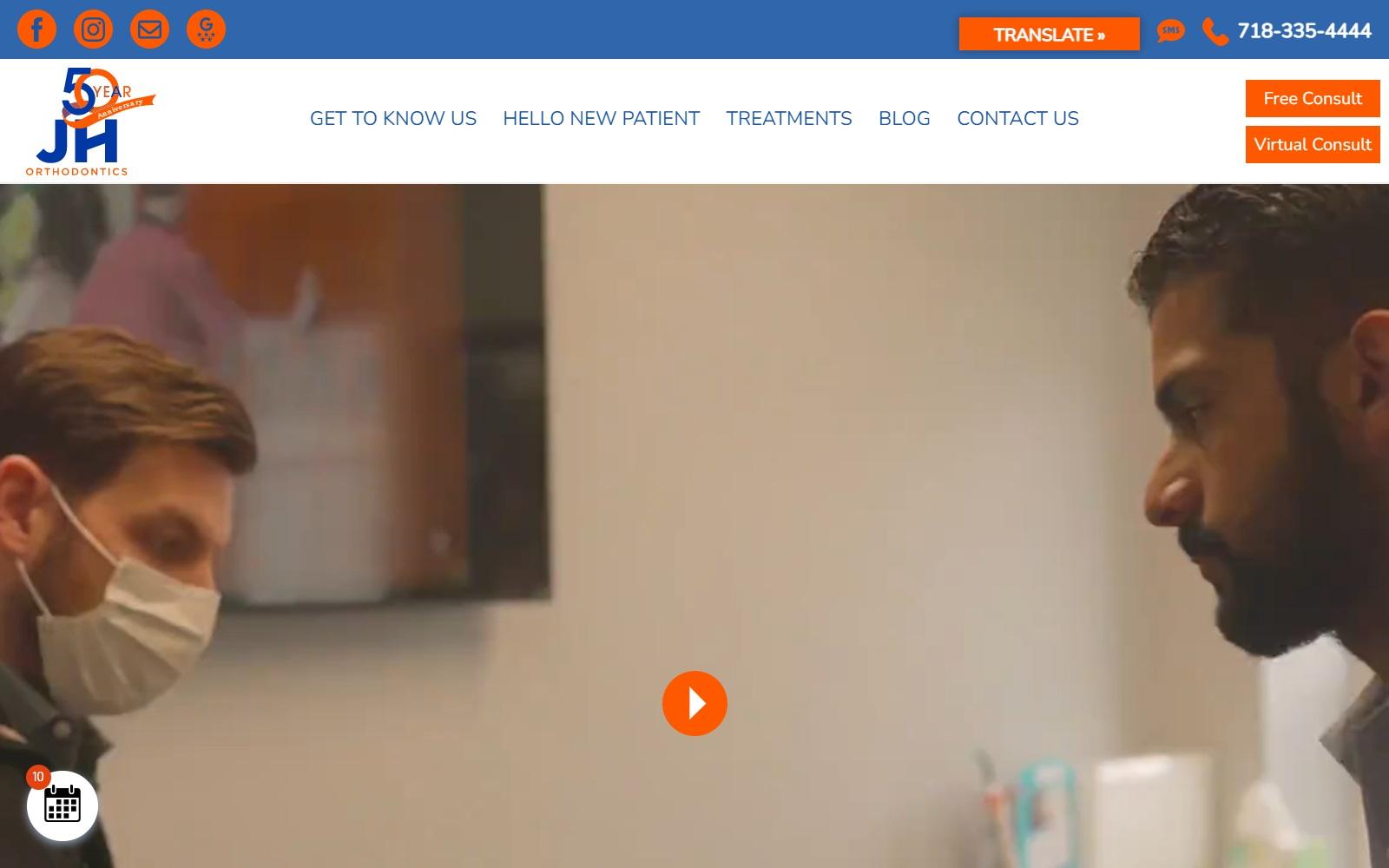 Jackson Heights Orthodontics screenshot
