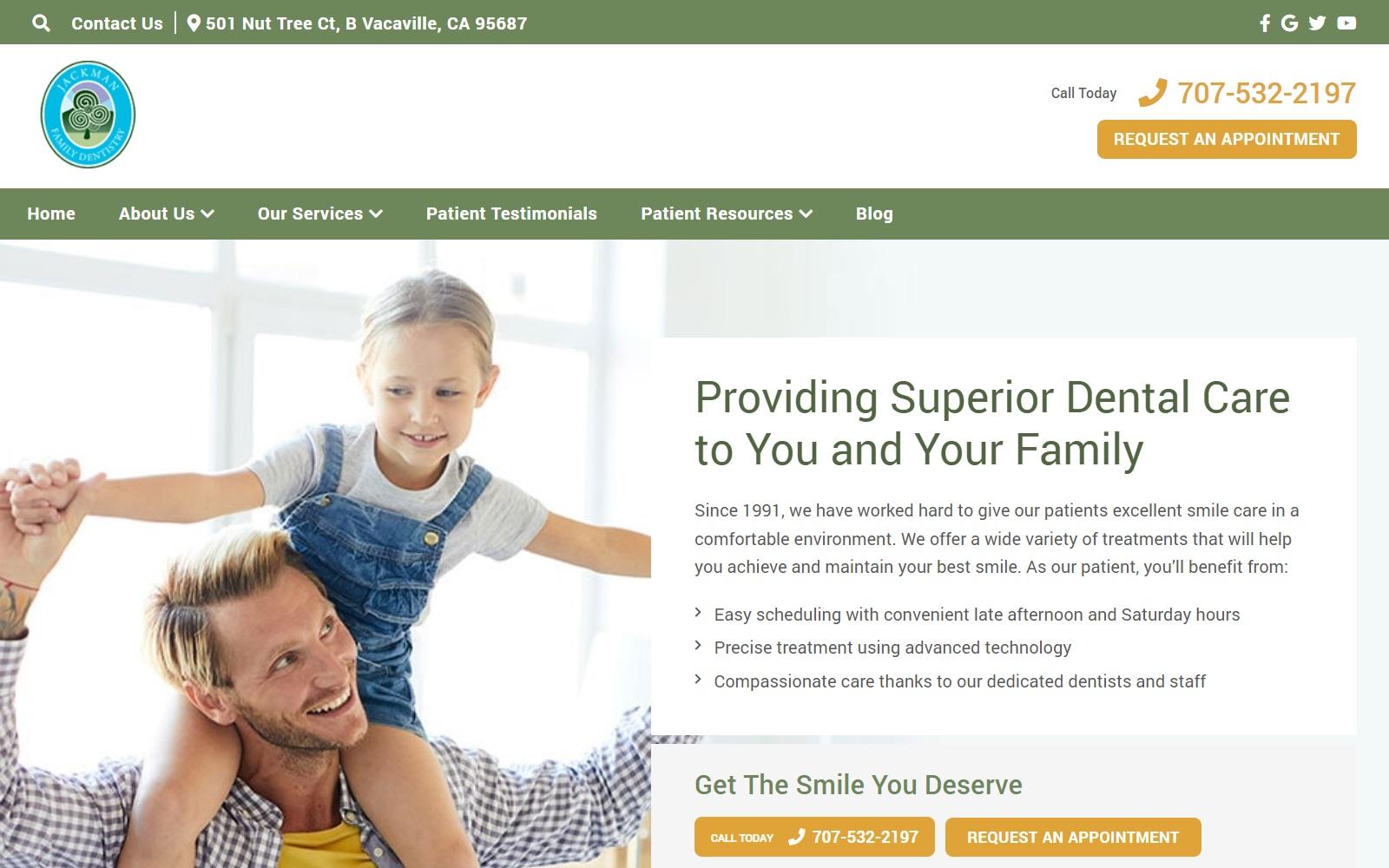 Jackman Family Dentistry screenshot