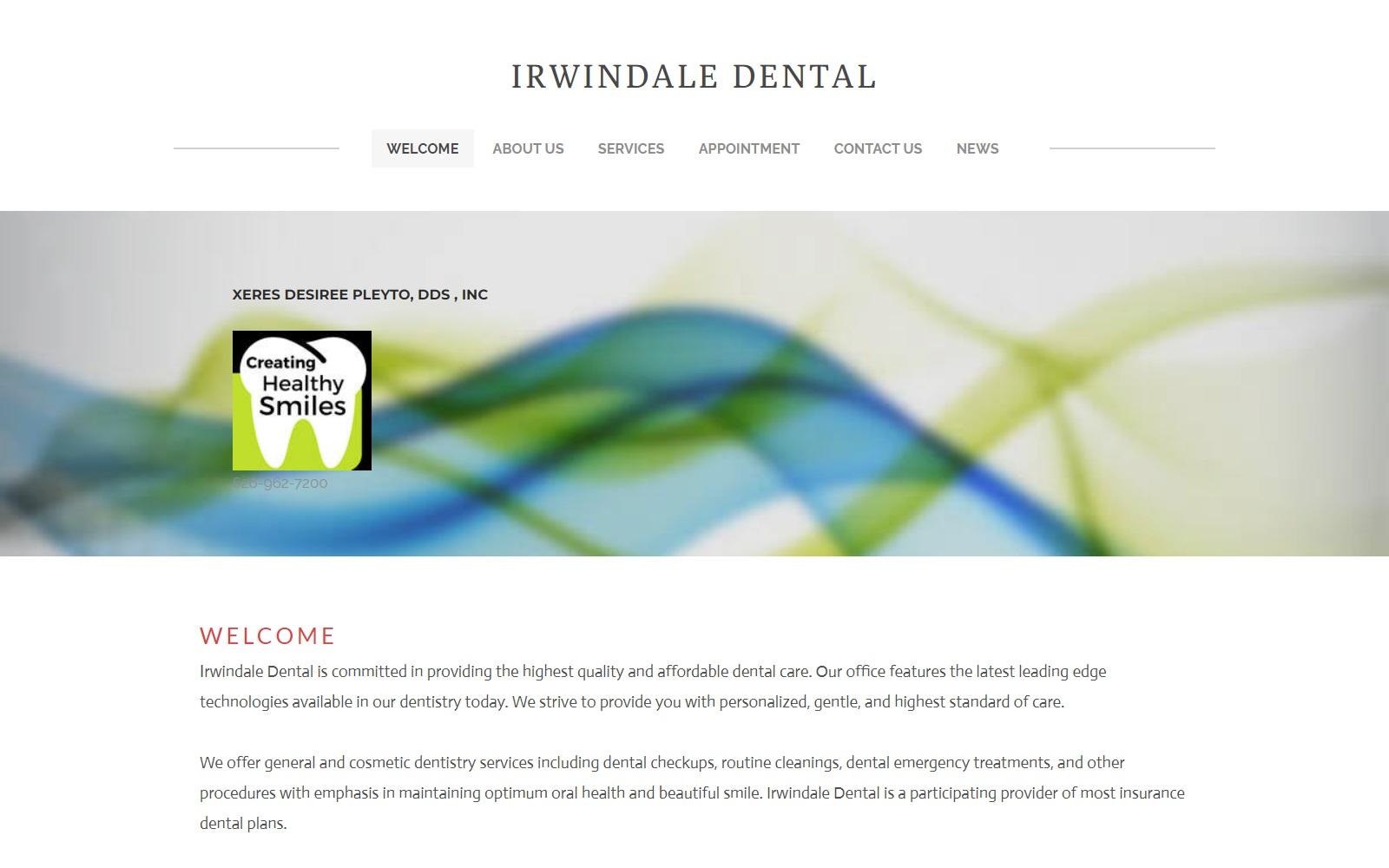 Irwindale Dental screenshot