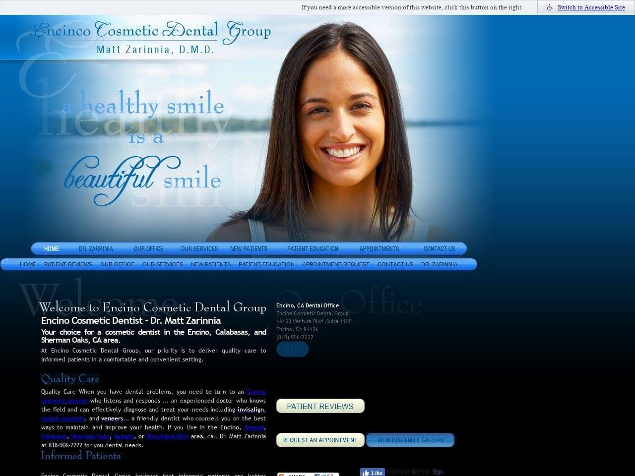 Encino Cosmetic Dental Group screenshot