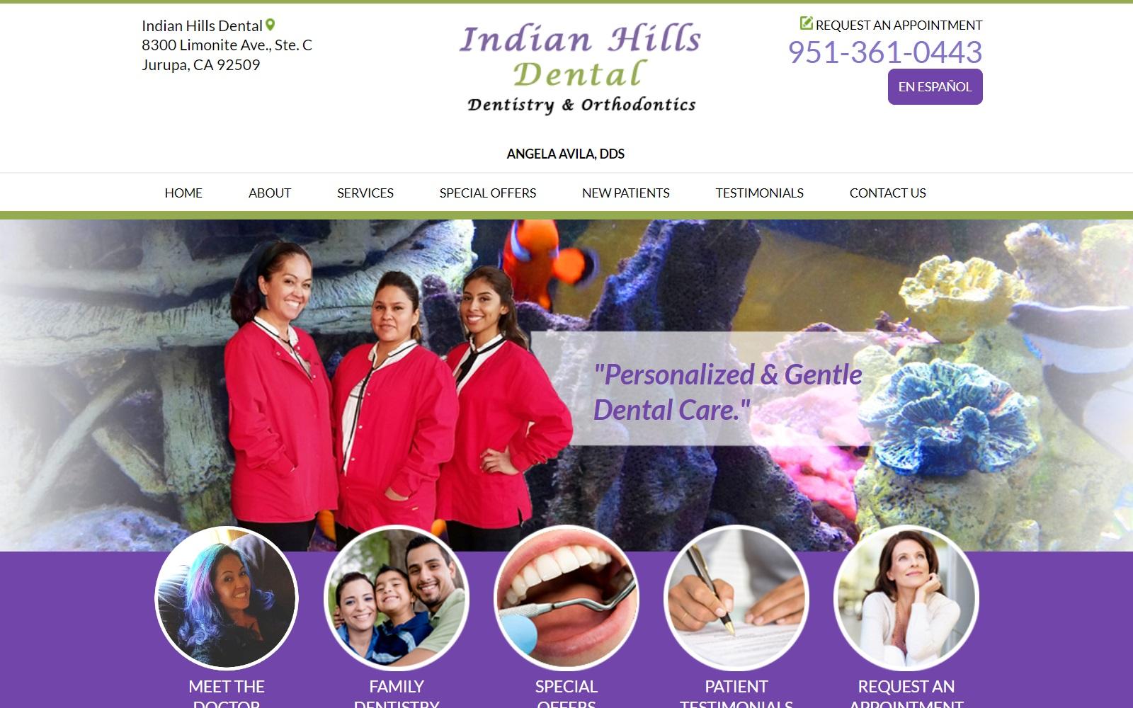 Indian Hills Dental screenshot