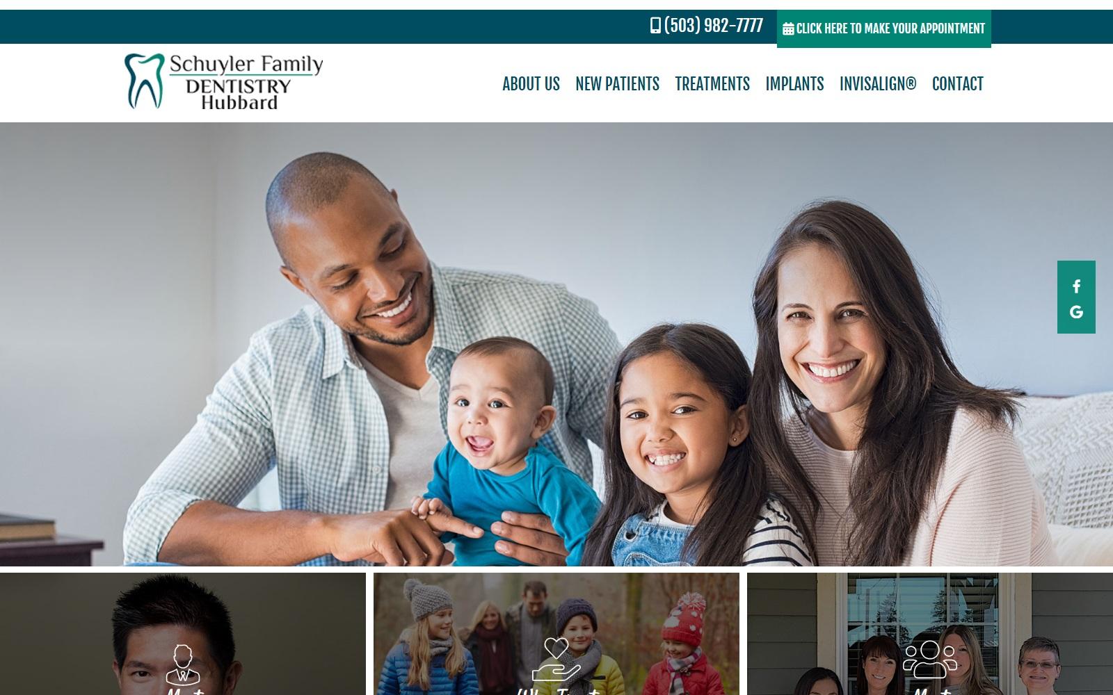 Hubbard Family & Cosmetic Dentistry screenshot