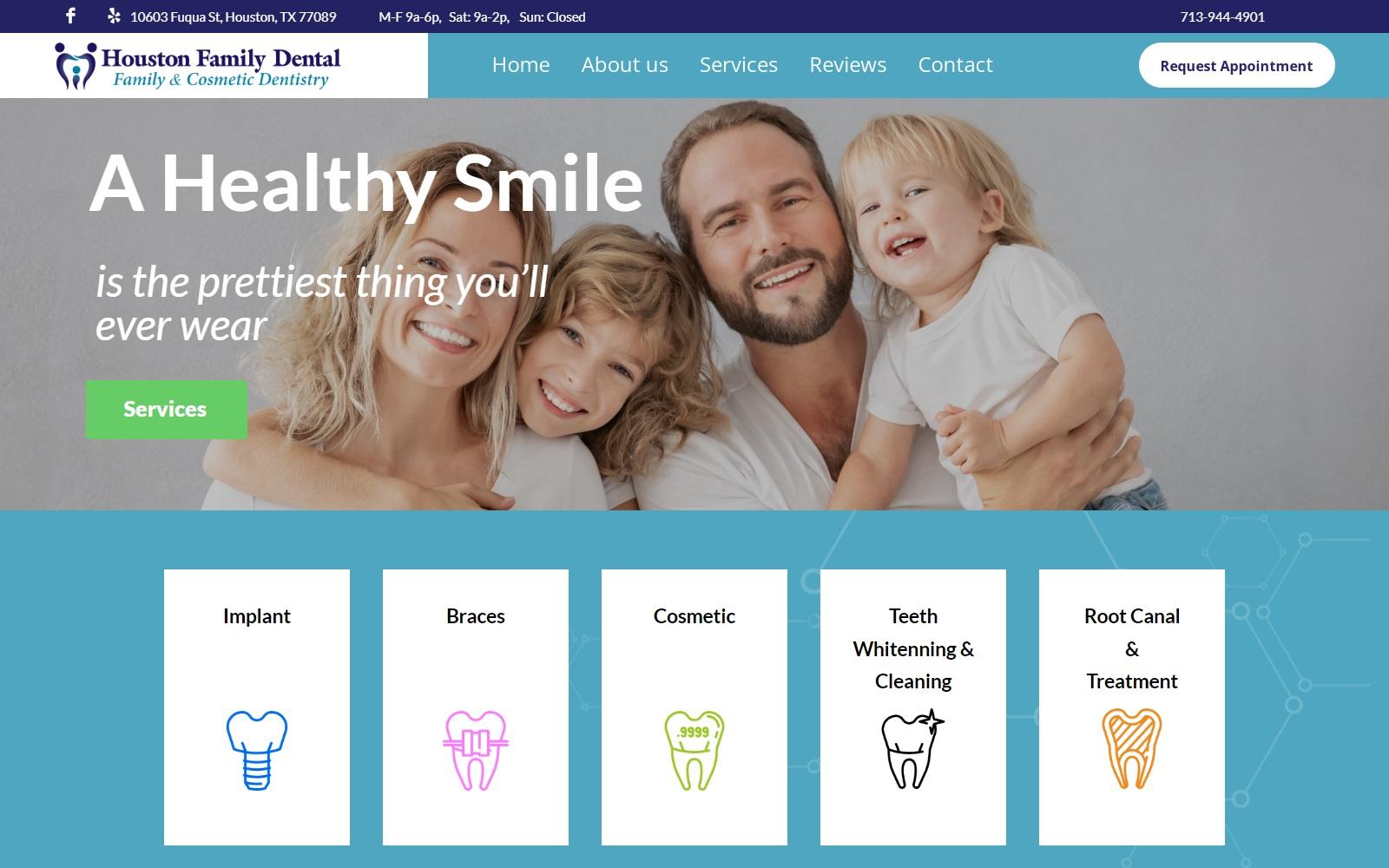 Houston Family Dental screenshot