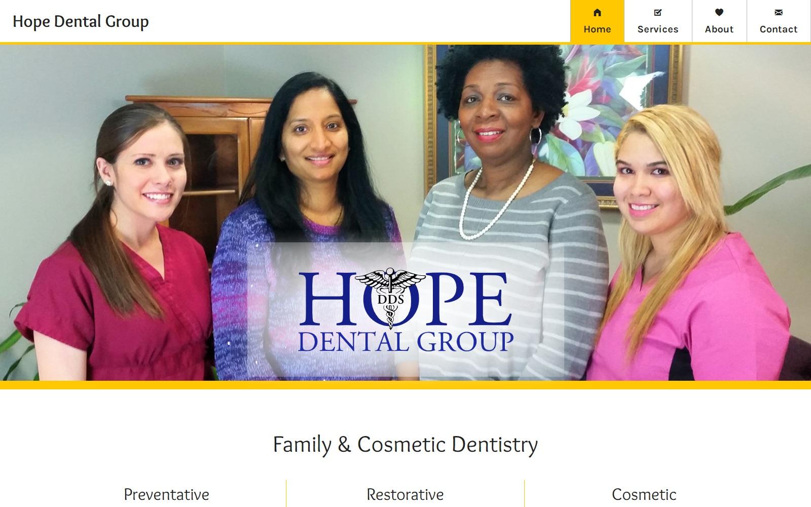 Hope Dental Group screenshot