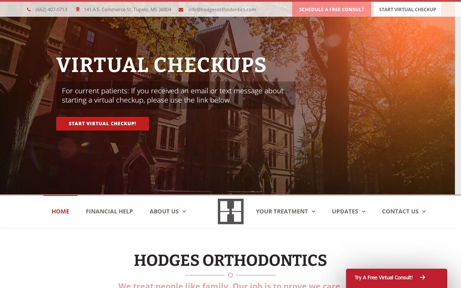 Hodges Orthodontics screenshot