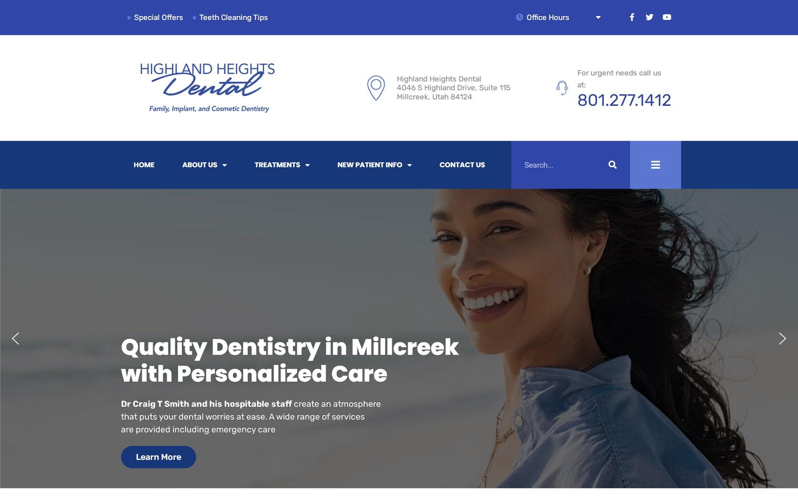 Highland Heights Dental screenshot