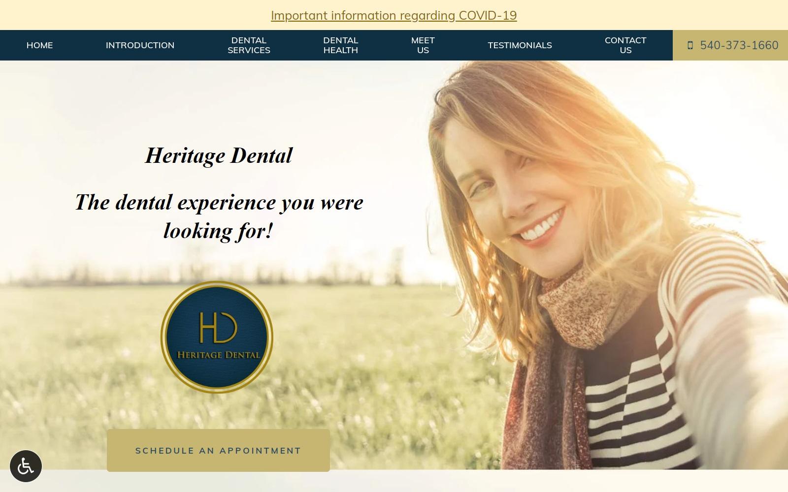 Heritage Dental screenshot