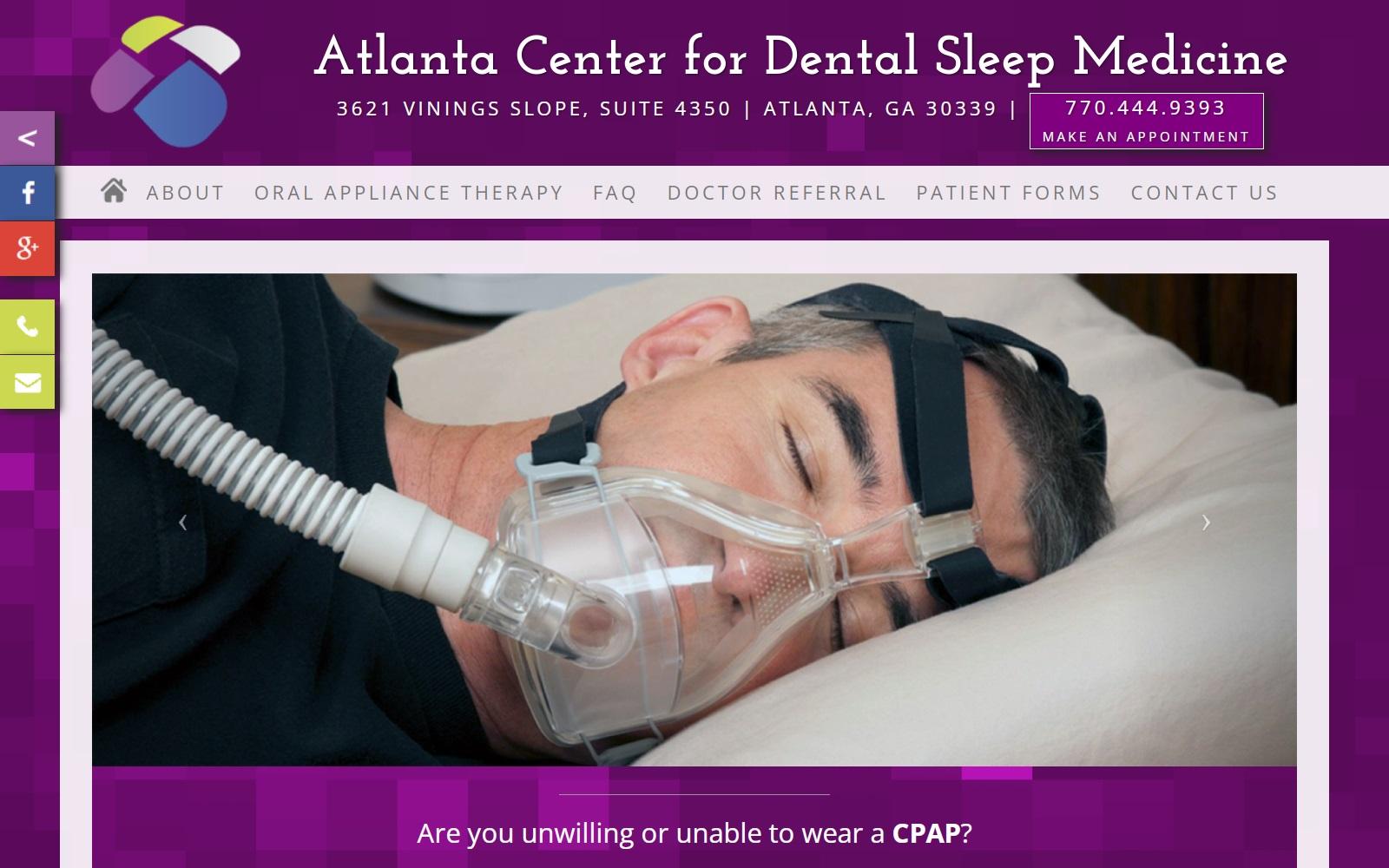 Atlanta Center for Dental Sleep Medicine screenshot