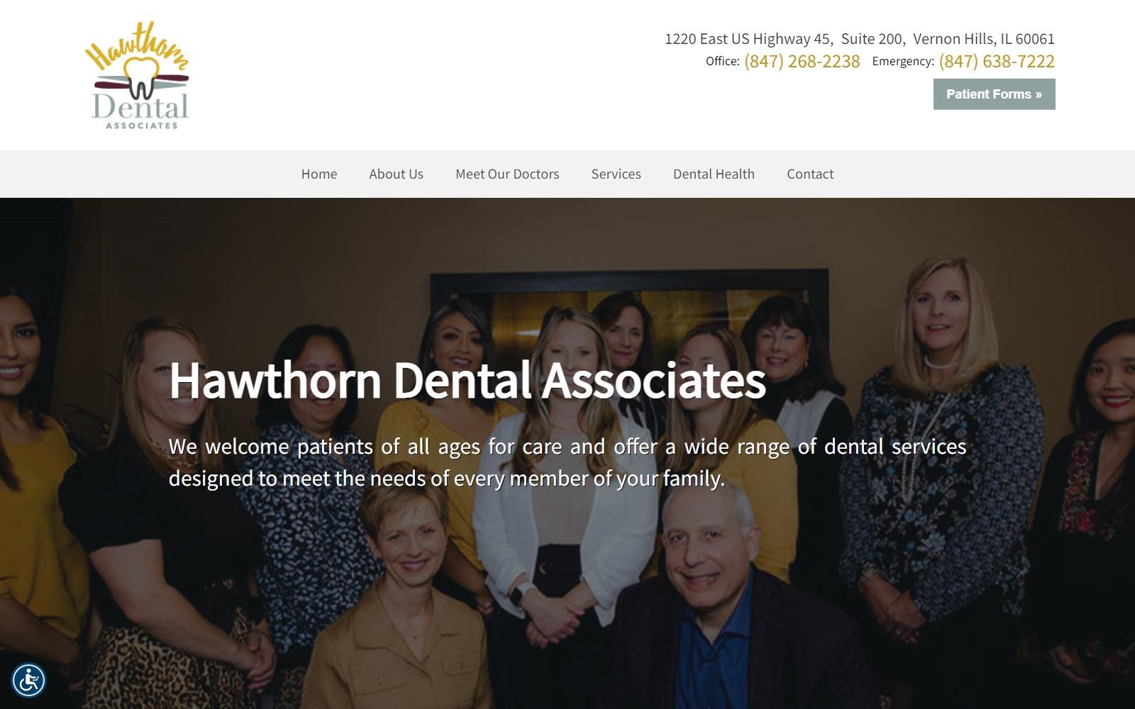 Hawthorn Dental Associates screenshot