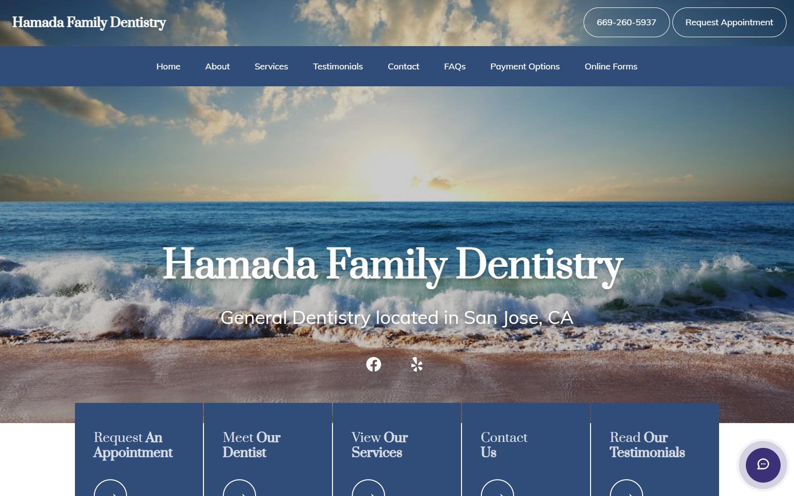 Hamada Family Dentistry Jason Hamada DDS screenshot