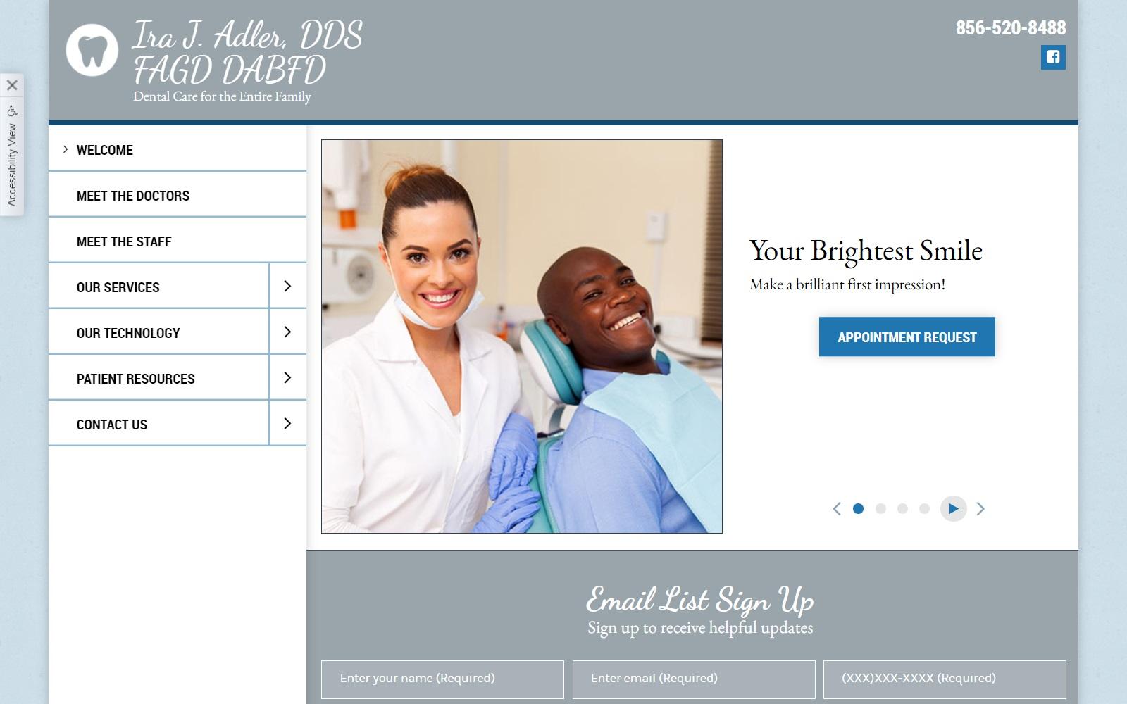 Ira J Adler DDS screenshot