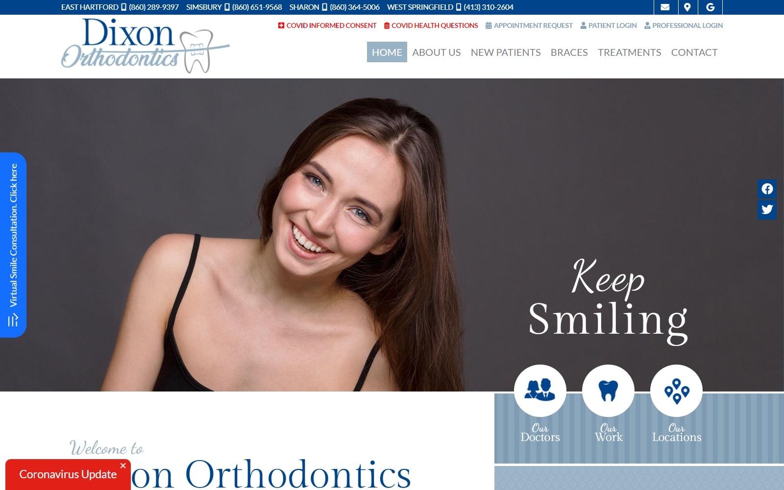 Dixon Orthodontics screenshot