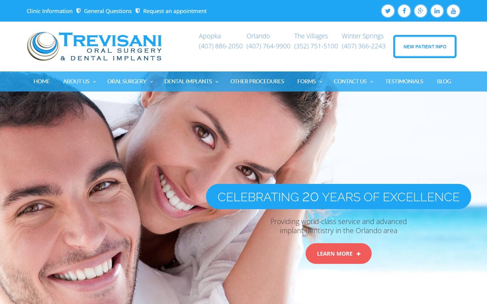 Trevisani Oral Surgery & Dental Implants screenshot