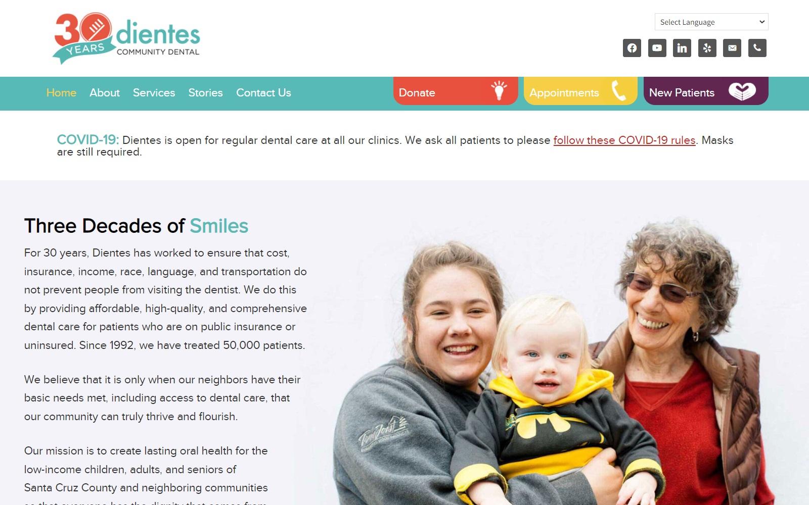 Dientes Community Dental Clinic screenshot
